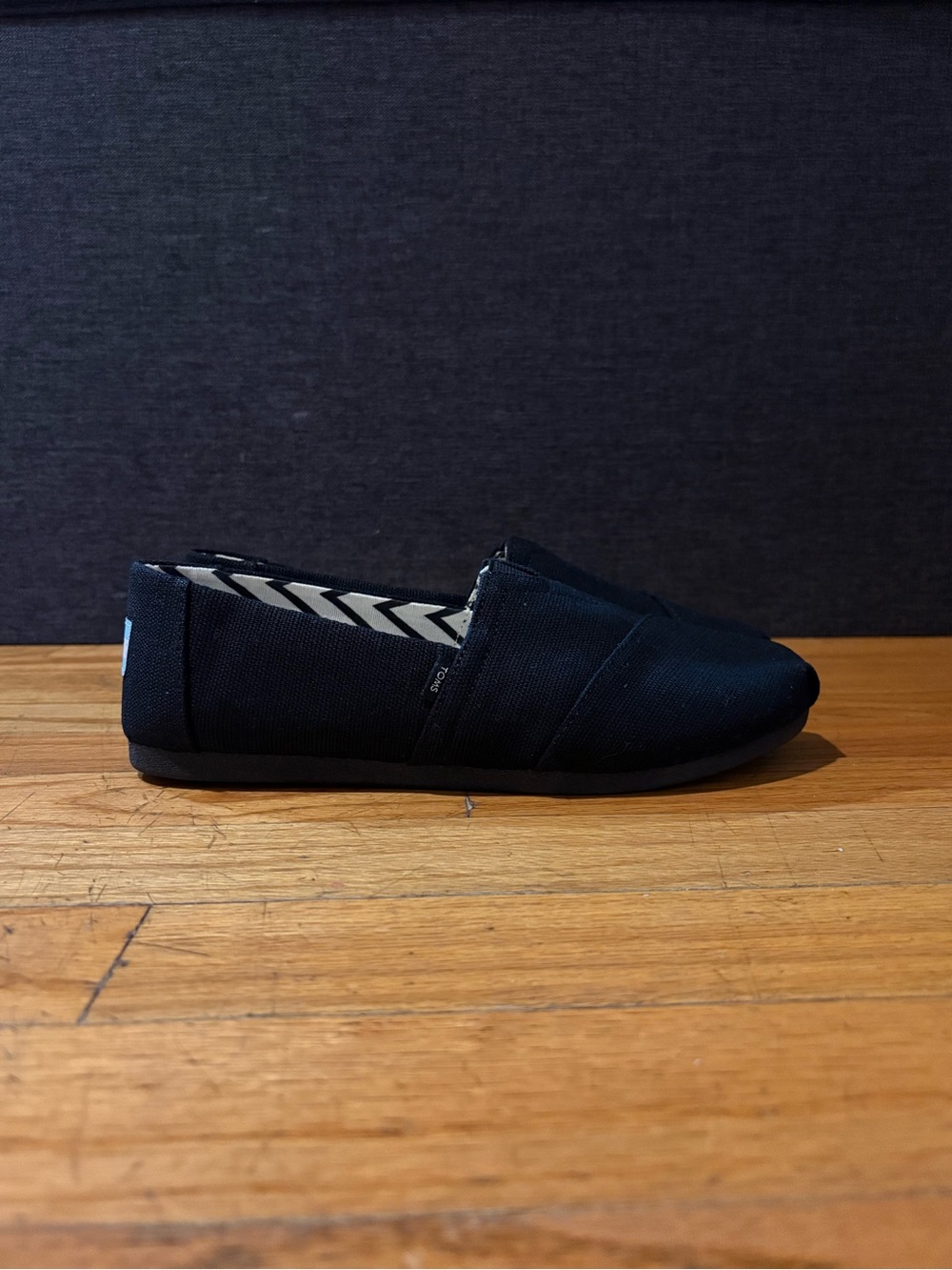 TOMS Womens Black Slip ons